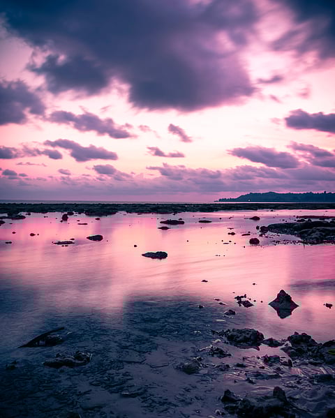 Sunrise from Tango Beach Resort, Neil Island