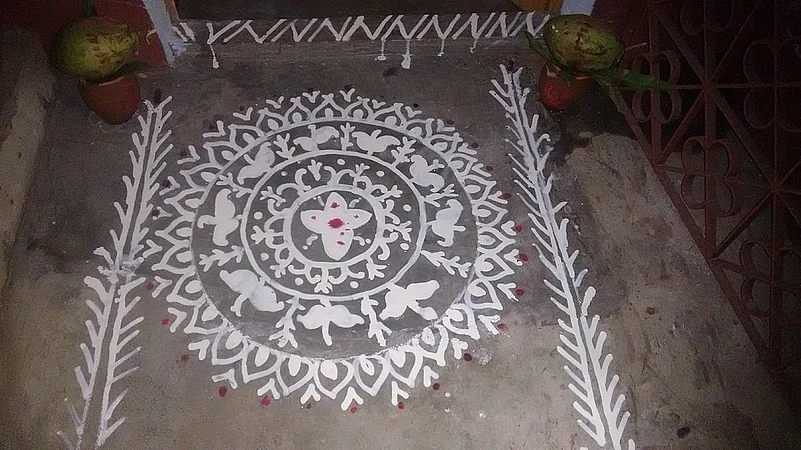 Drawn freehand, the design is a reflection of the artists imagination