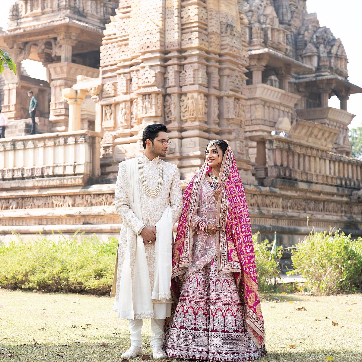 Khajuraho is considered a top winter wedding destination due to its pleasant weather during the colder months, stunning temples and beautiful landscapes