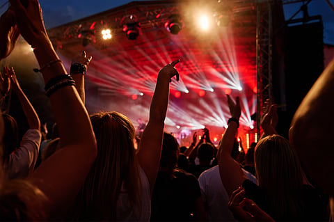 A shot of a music event