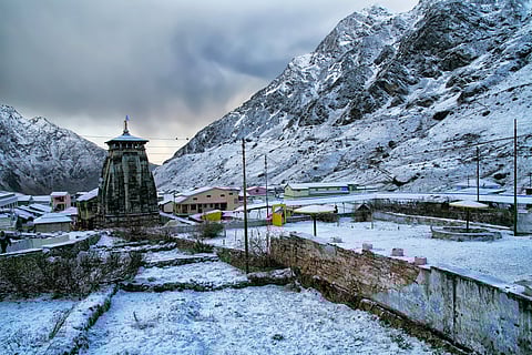 The Kedarnath Temple closes its doors during the winter as it gets snowed under