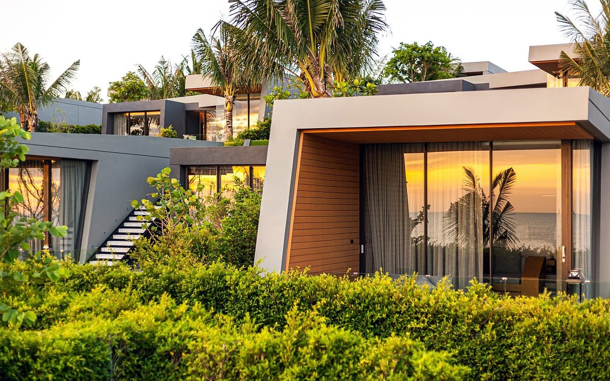 The villas of the Mason Pattaya are arranged in a maze-like pattern