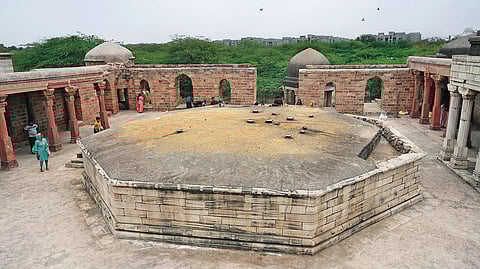 The octagonal crypt that houses the tombs
