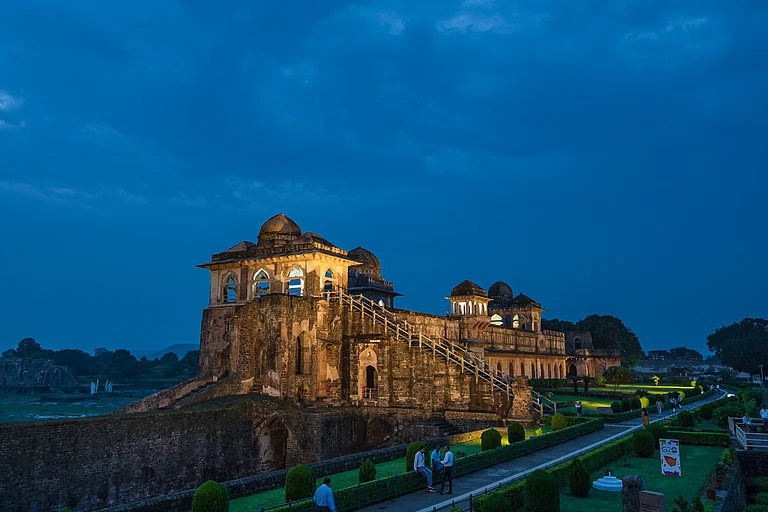 Jahaz Mahal or Ship Palace in Mandu, Madhya Pradesh, - Shutterstock