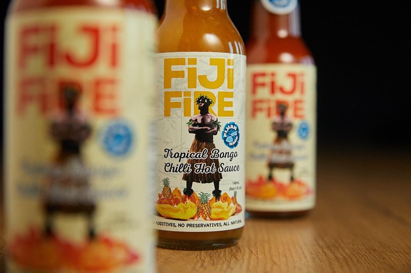 Fiji Fires Bongo Chilli Hot Sauce” uses wild turmeric collected by local Fijian women