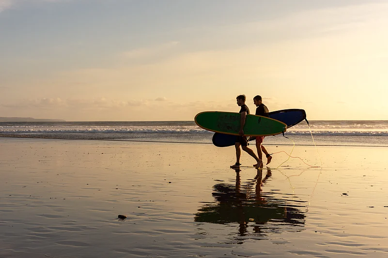 Learning to surf is a lot of fun and there are many schools that teach it in and around Seminyak