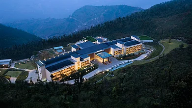 JW MArriott official website : An aerial view of JW Marriott Mussoorie Walnut Grove Resort & Spa