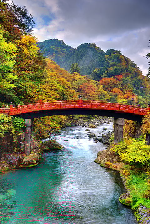 The Shinkyō Bridge of Nikkō is a UNESCO World Heritage Site