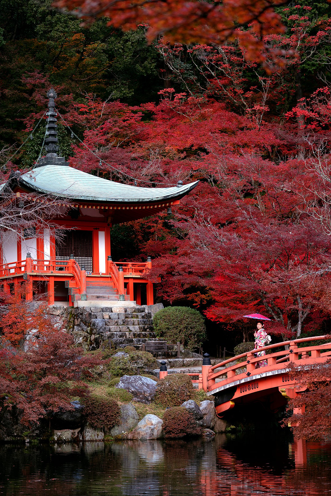 Daigoji Temple during autumn in Kyoto