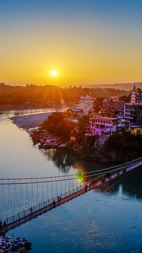 Rishikesh during sunset