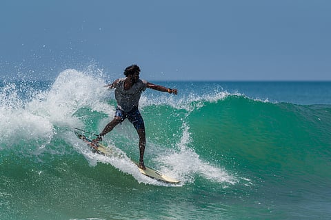 Surfing in Varkala is great fun