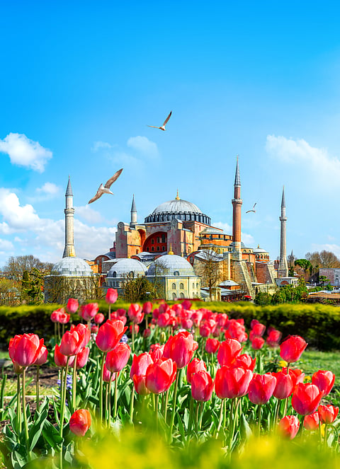 A surreal view of Hagia Sophia, Turkey