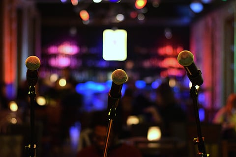 Sign up for an open mic evening this weekend