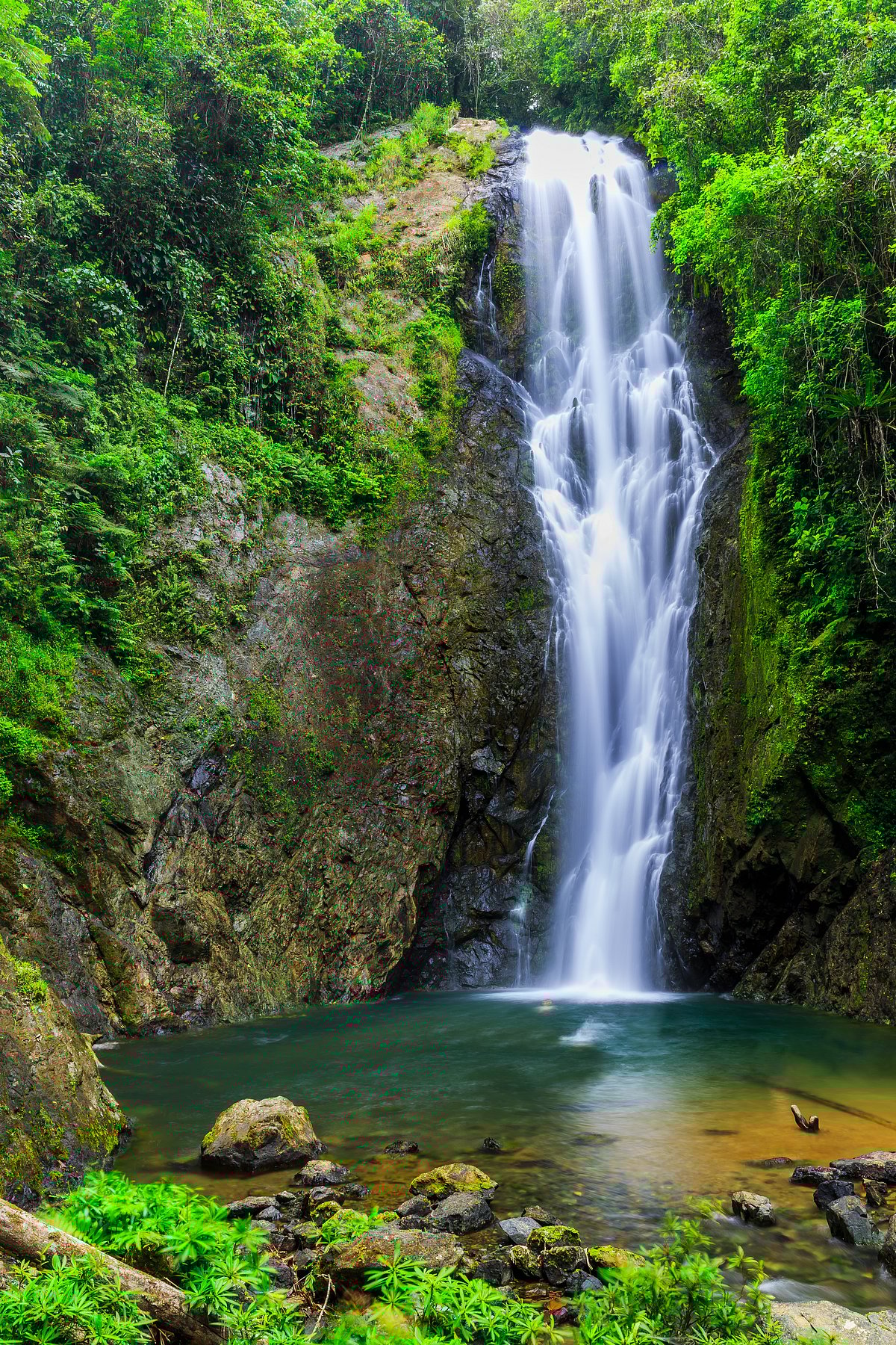 Shutterstock : Magic waterfall and natural pool in Suva, Fiji