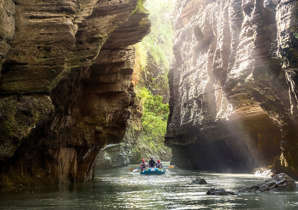 Explore the caves and gorge formations 