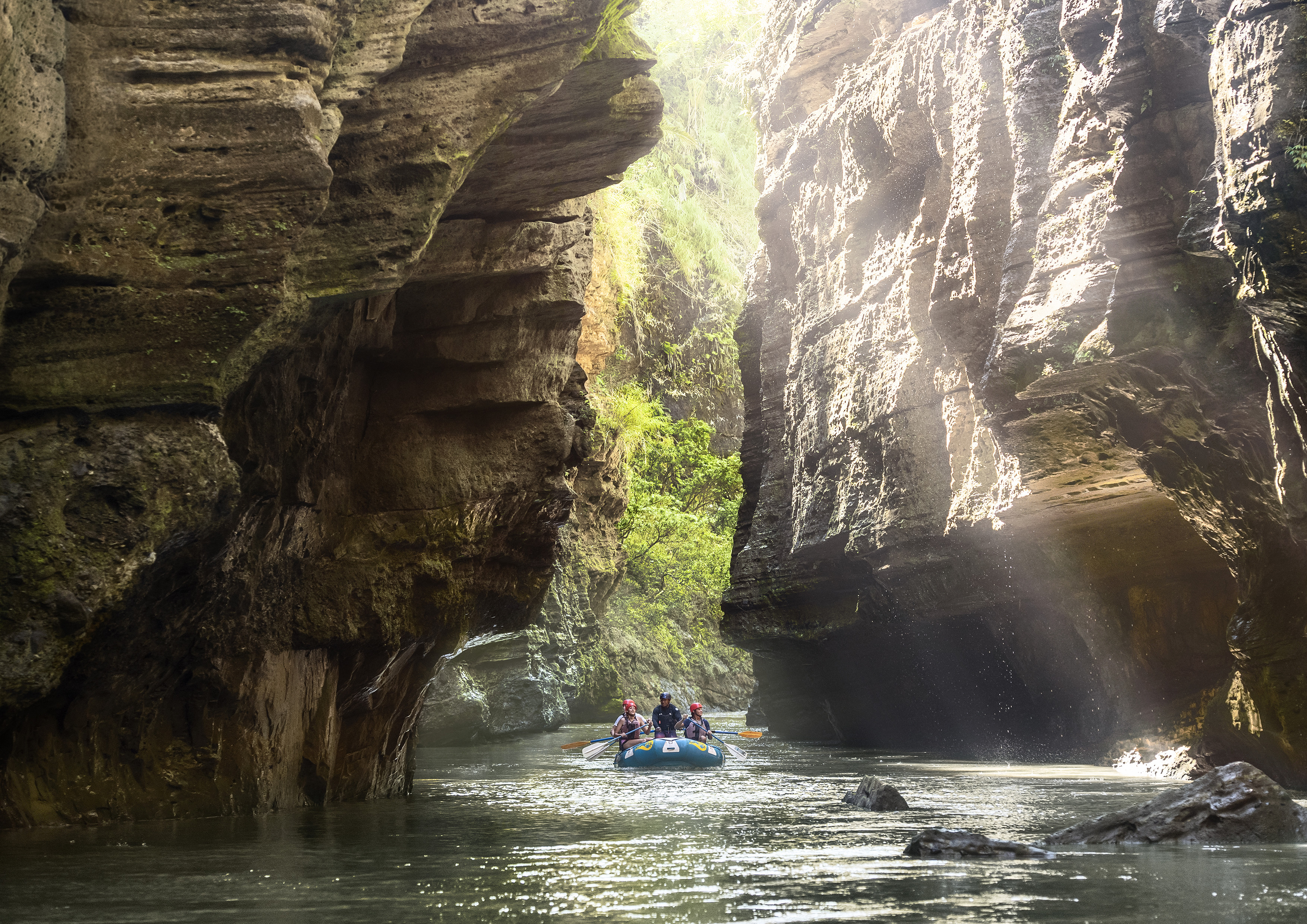 Explore the caves and gorge formations 