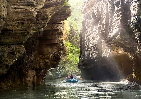 Explore the caves and gorge formations