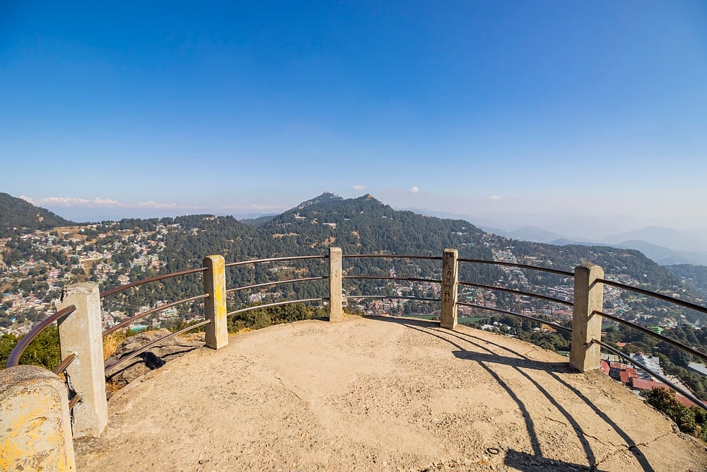 Tiffin Top offers panoramic views of the hills and town