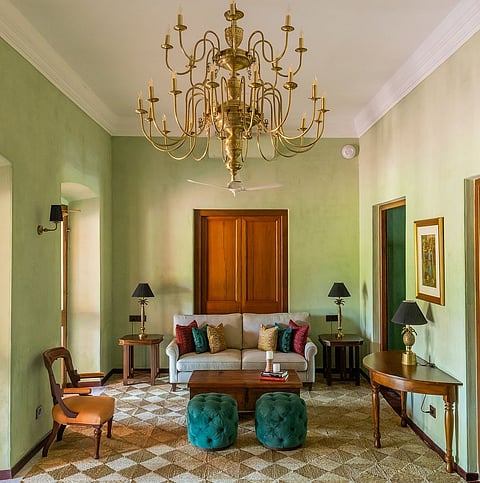 Historically the queen’s sanctuary, the Rambha Palace’s tea lounge is the perfect place for a cup of tea, a book and the comforting hum of a piano