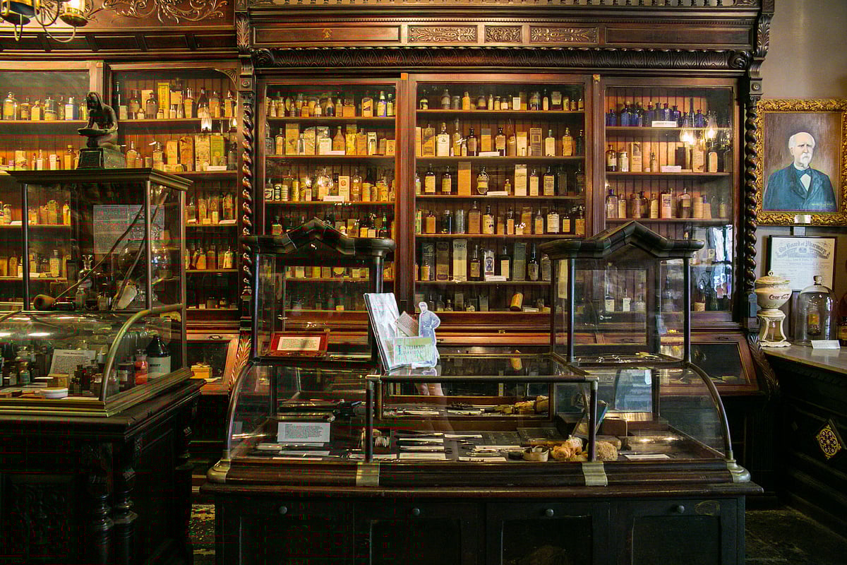 A shot inside New Orleans Pharmacy Museum