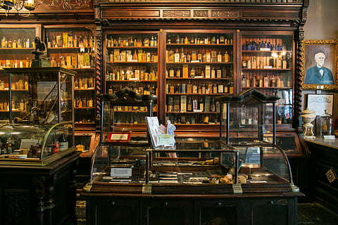 A shot inside New Orleans Pharmacy Museum