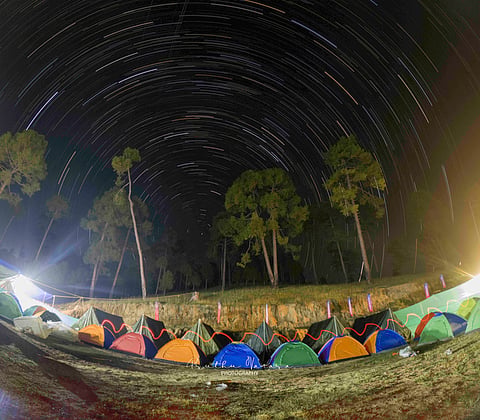 A campground in Uttarakhand
