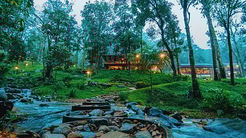 The Ayatana Coorg has a wilderness spa, a private waterfall, an infinity pool, hiking trails and a rope course