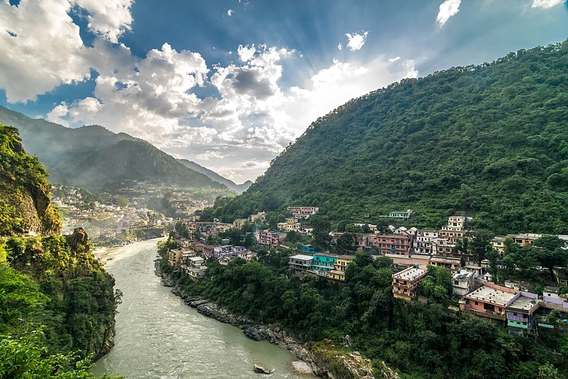 Sunset in Rudraprayag, one of the top places for stargazing in India