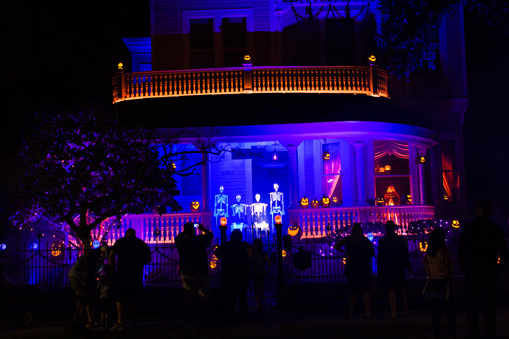 A view of the Magazine Street Ghost House