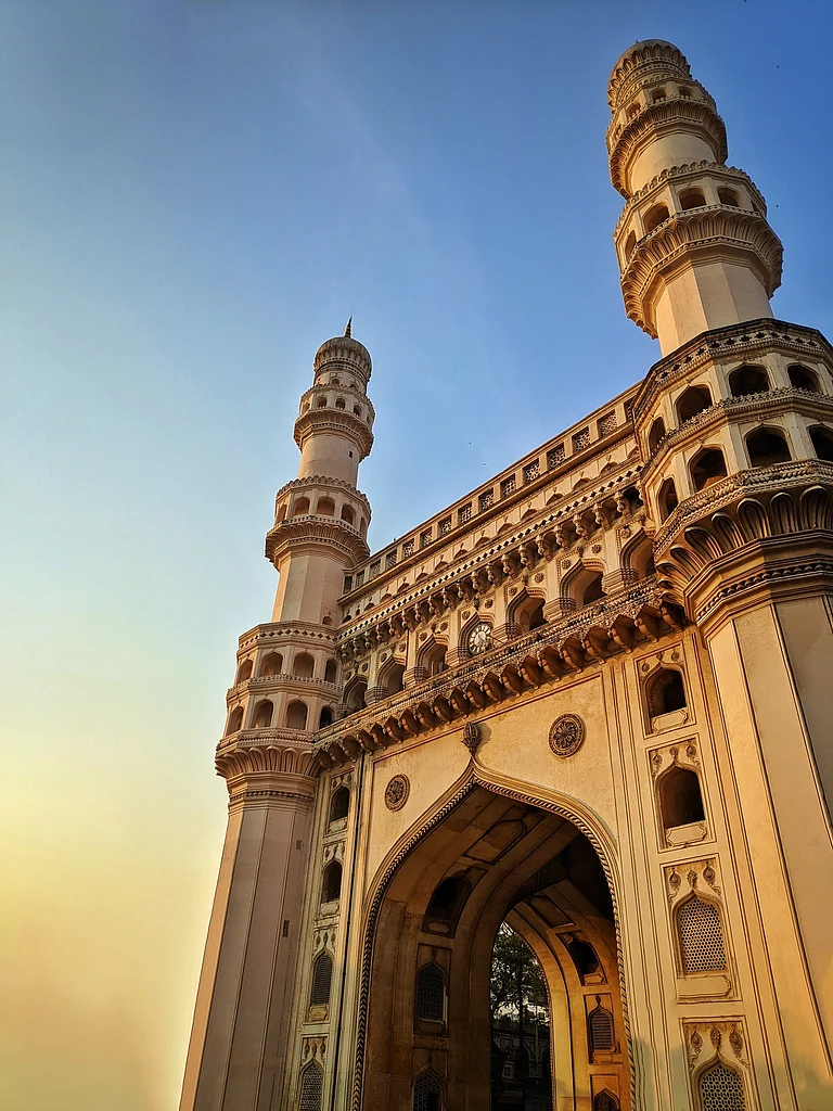 A close-up shot of the Charminar of Hyderabad - Shutterstock