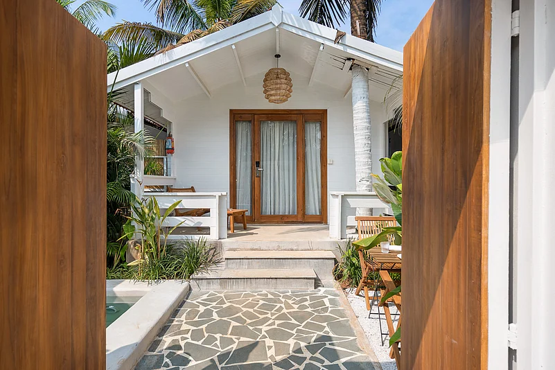 The Azora Goa in Morjim blends Santorini-inspired wooden cottages and a stunning lagoon pool to provide guests with the perfect deluxe experience