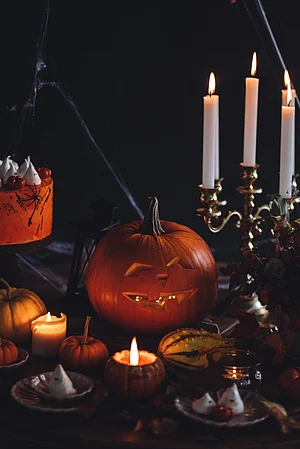 Shutterstock : A table set up for the Halloween celebrations