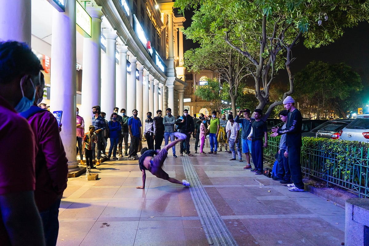 An average night at Connaught Place
