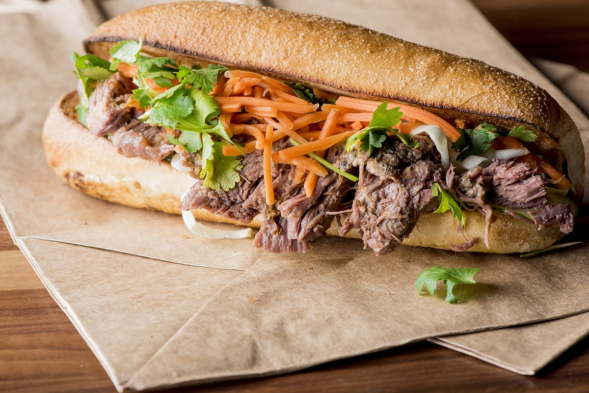 Bánh mì is a popular grab-and-go meal, often enjoyed by busy young adults and office workers