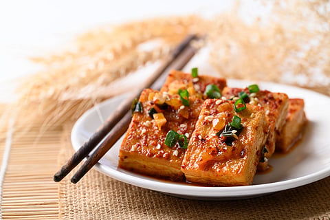 Dubu Jorim is Korean Braised Tofu