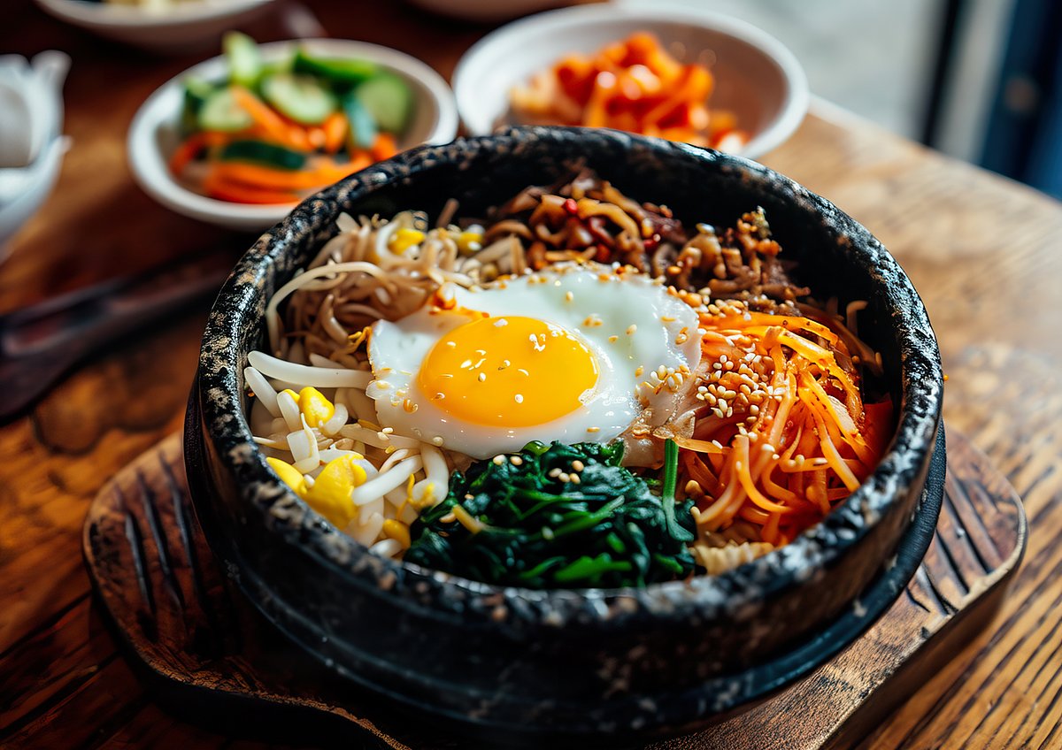 Bibimbap is one of the most well-known Korean dishes