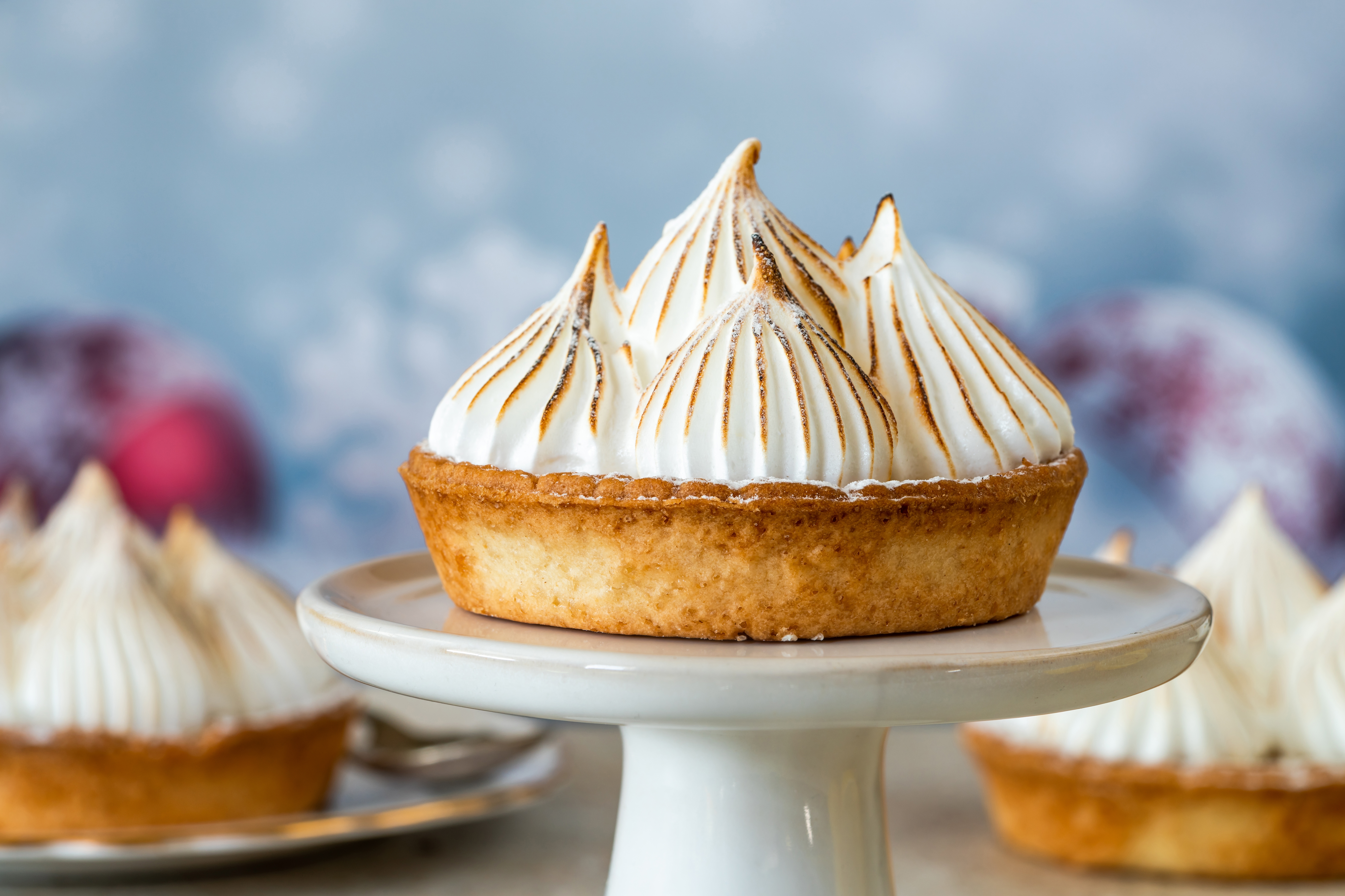 The lemon meringue pie is a classic French dessert
