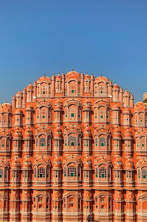 A view of the Hawa Mahal