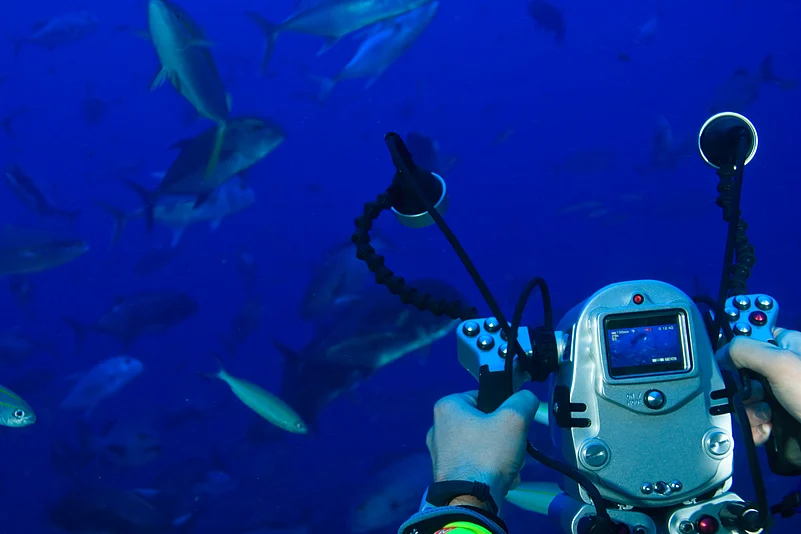 Underwater video game at Pacific Harbour