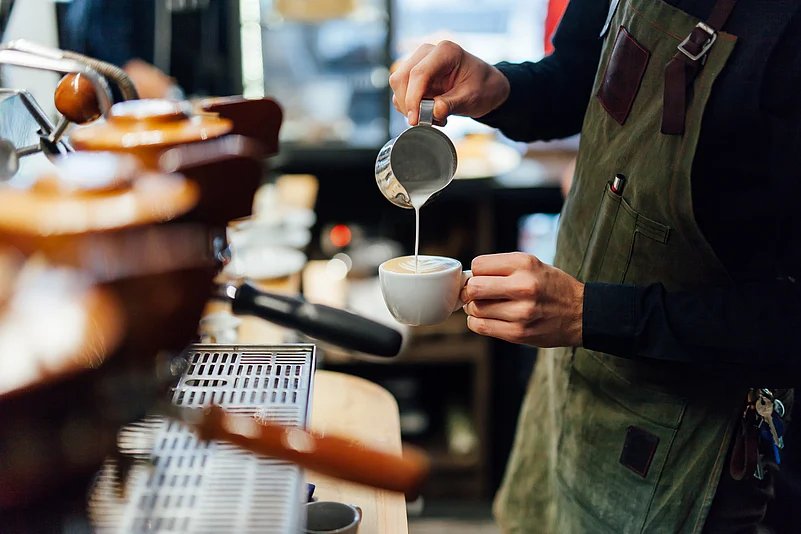 Visitors can sign up for various coffee workshops
