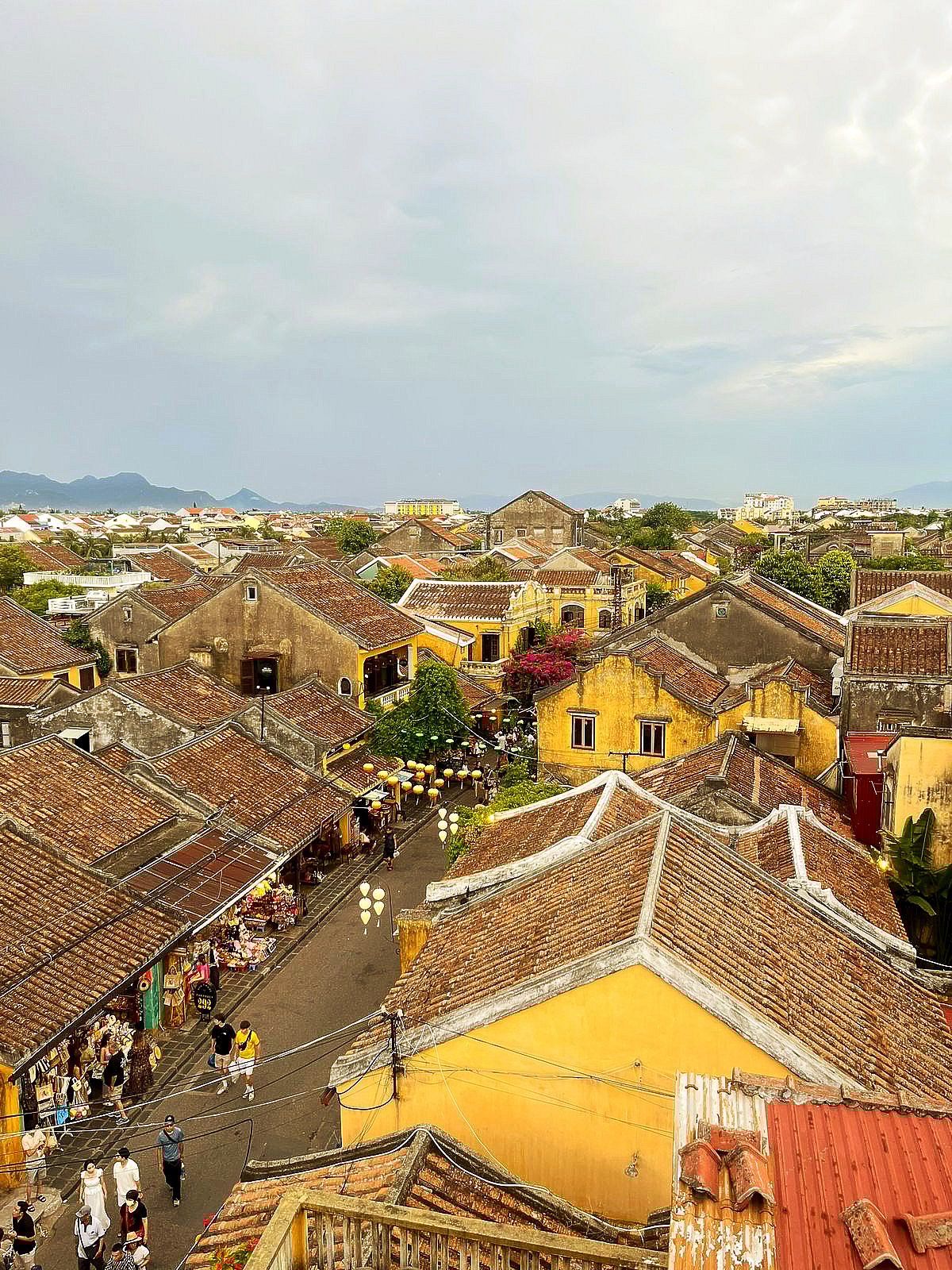 From the terrace of Faifo, it was a sea of yellow topped with the ochre of tiled roofs