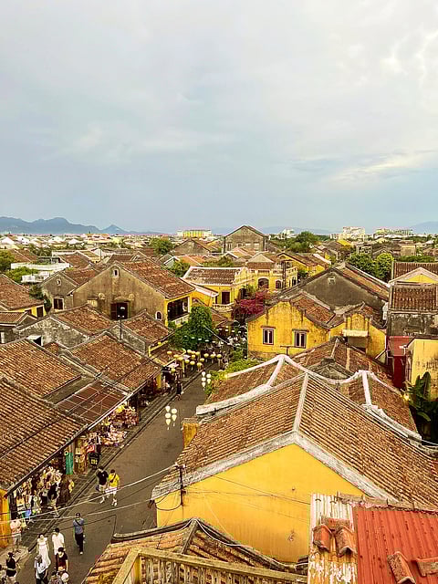From the terrace of Faifo, it was a sea of yellow topped with the ochre of tiled roofs
