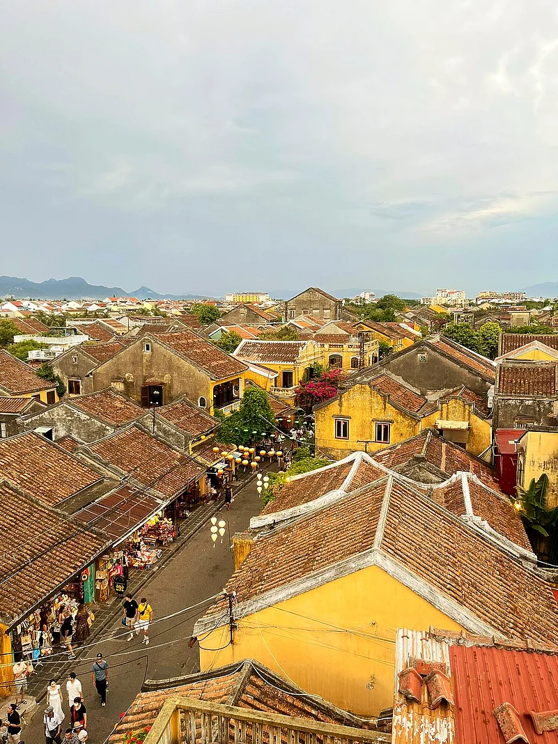 From the terrace of Faifo, it was a sea of yellow topped with the ochre of tiled roofs