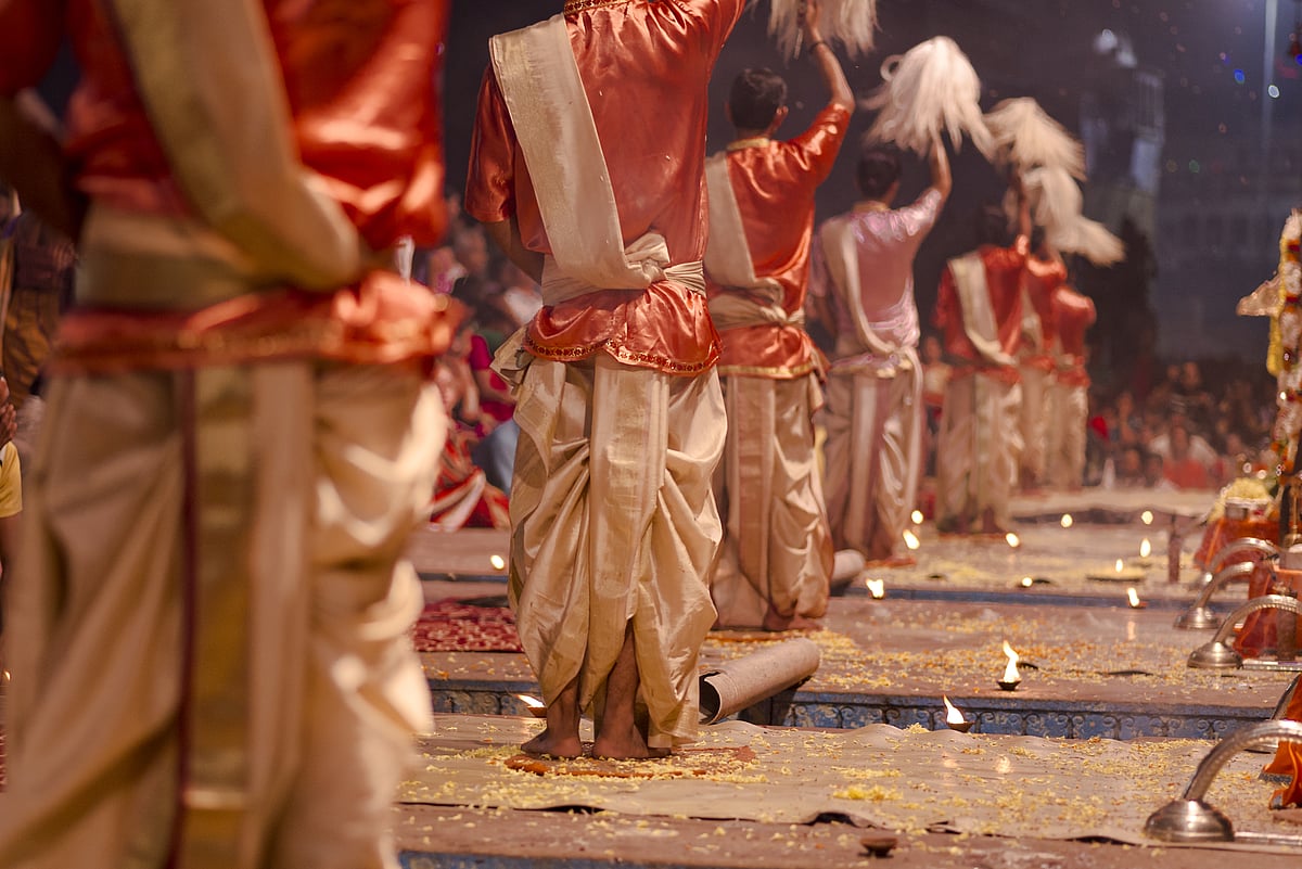 The evening aarti at Haridwars Har ki Pauri is a splendid visual spectacle 