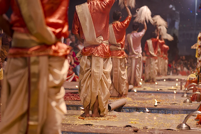 The evening aarti at Haridwars Har ki Pauri is a splendid visual spectacle