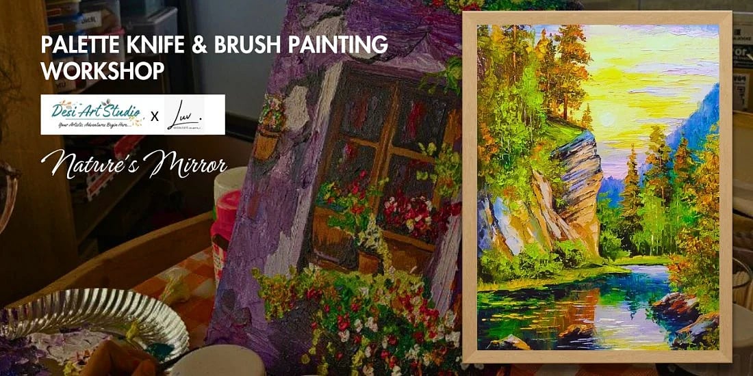 The “Sip and Paint Palette Knife Painting” workshop is perfect for meeting new people and spending cherished moments with loved ones