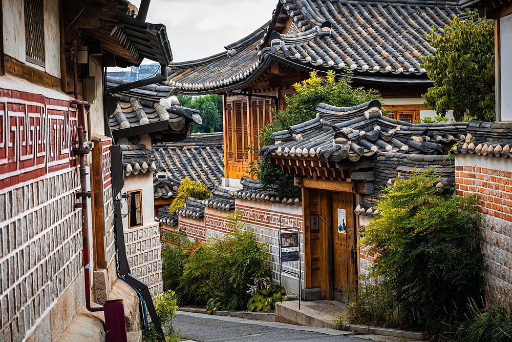 The traditional district of Bukchon Hanok in Seoul