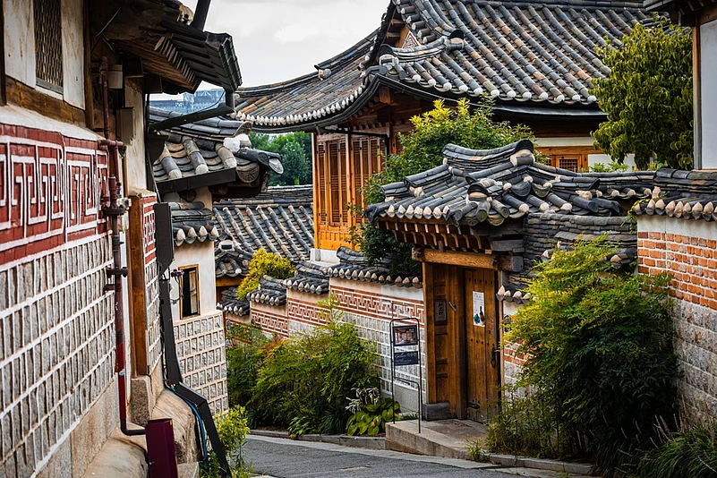 The traditional district of Bukchon Hanok in Seoul