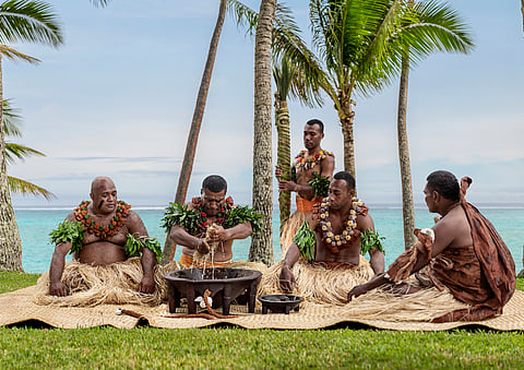 A traditional kava ceremony