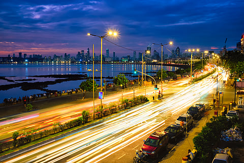 The Marine Drive in Mumbai